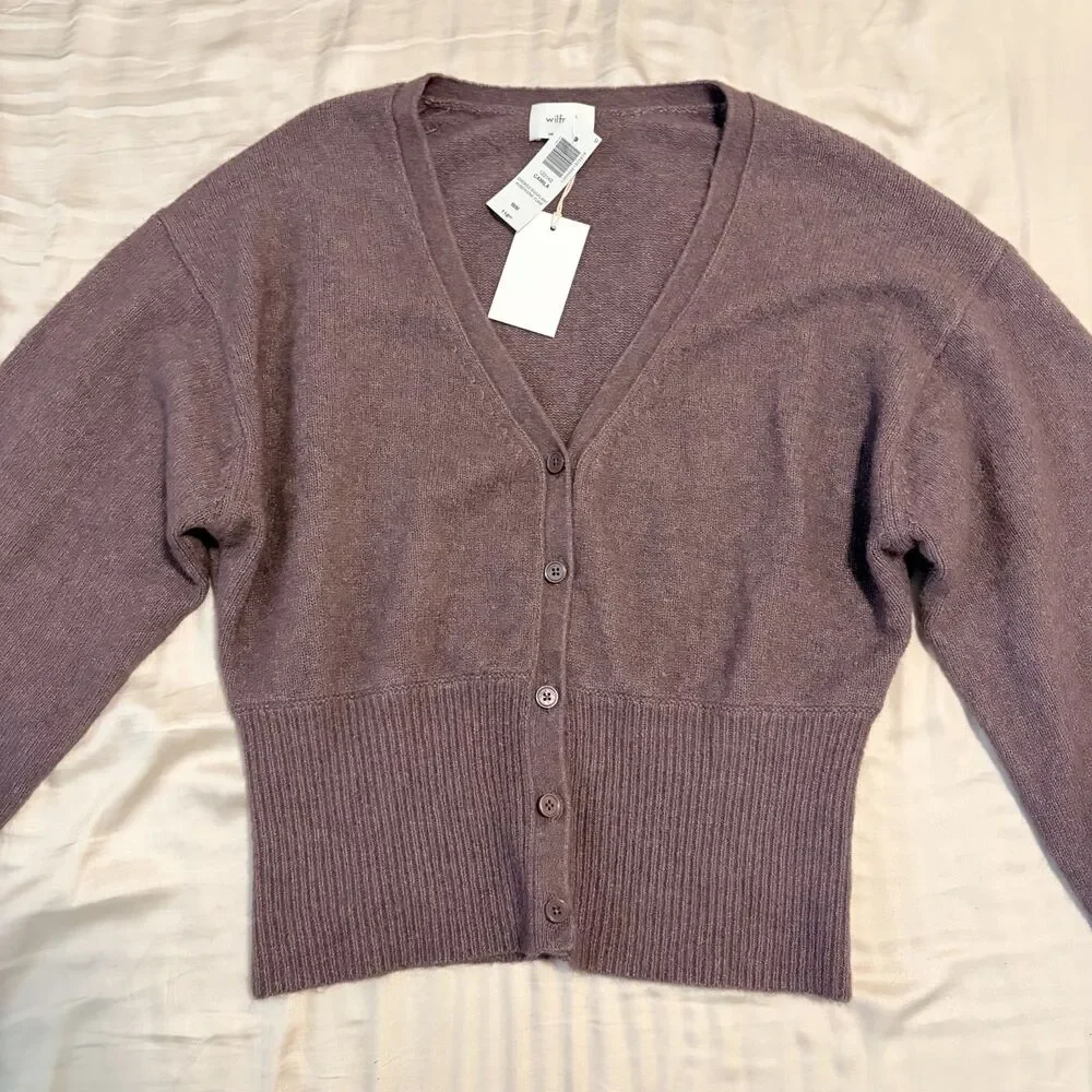 Aritzia Wilfred Camila Sweater in Smoked Eggplant NWT - Picture 9 of 12